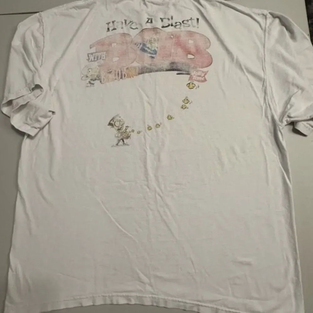 Fruit of the Loom Men's Size XL White Jolly Time Popcorn T-Shirt Short Sleeve
